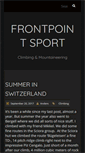 Mobile Screenshot of frontpoint-sport.com