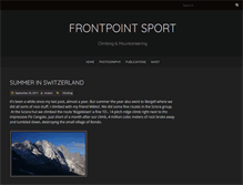 Tablet Screenshot of frontpoint-sport.com